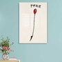 Wallity Cuadro Decorativo de Vidrio Templado Banksy Multicolor 50 x 70 cm